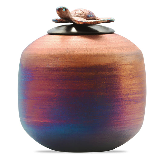 Turtle Raku Urn & Keepsake