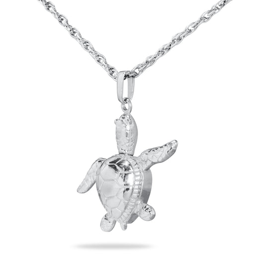 Turtle Silver Pendant Urn
