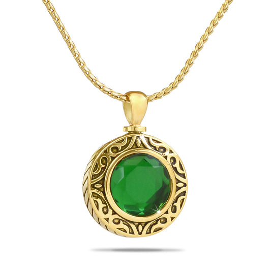 May Green Gold Steel Keepsake