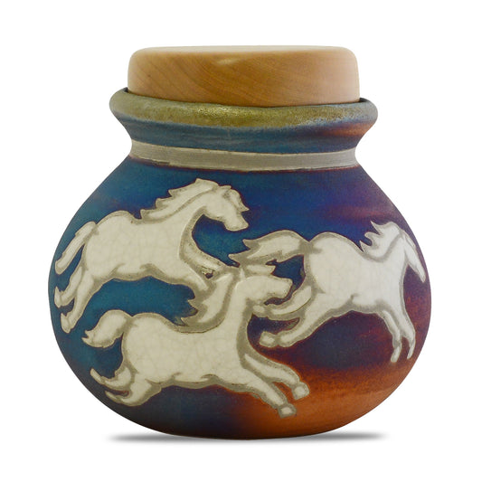 Celestial Horses Raku Keepsake