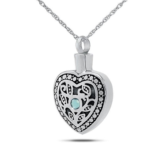 April w/ Clear Zirconia Sterling Silver Keepsake